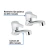 Juego Llaves Individuales Lavabo Palanca Basic Foset 48382 - comprar en línea
