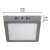 Plafon Gris Cuadrado Led 12 W Volteck 47447 en internet