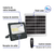 Reflector LED con panel solar 100 W 6500 K VOLTECK - comprar en línea