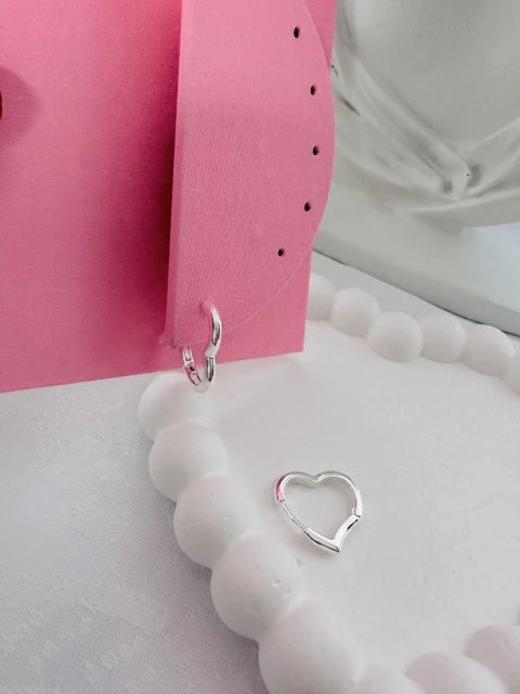 Argola Click Coração