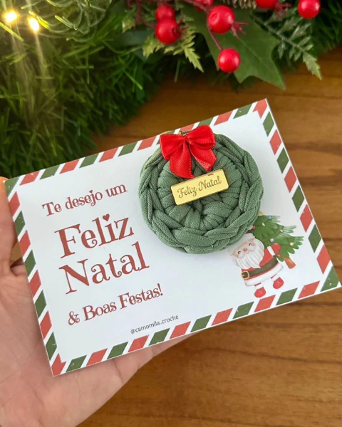 CHAVEIRO REDONDO NATAL C/ CARTAO - comprar online