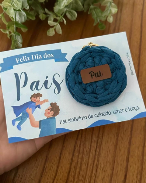 CHAVEIRO DIA DOS PAIS C/ CARTÃO - comprar online
