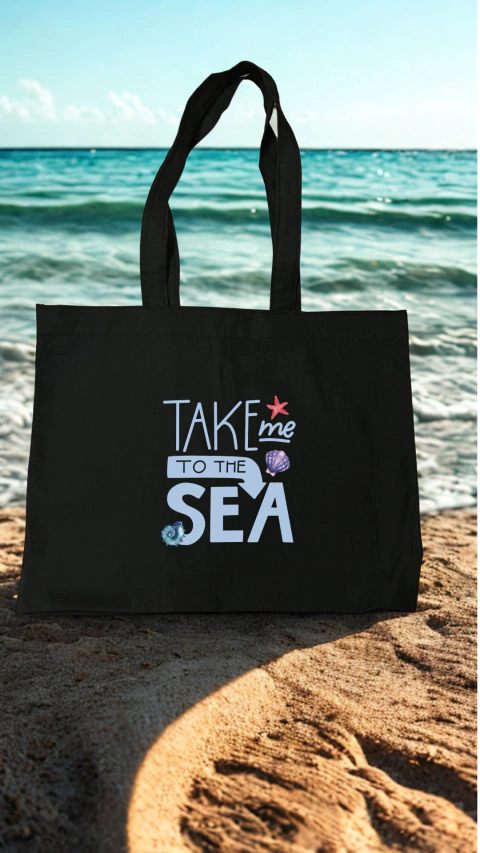 Tote Bag "Take me to the sea" 40X32X5 cm - comprar online