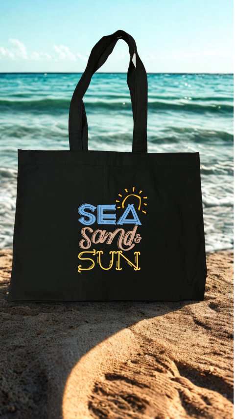 Tote Bag "Sea Sand & Sun" 40X32X5 cm - comprar online