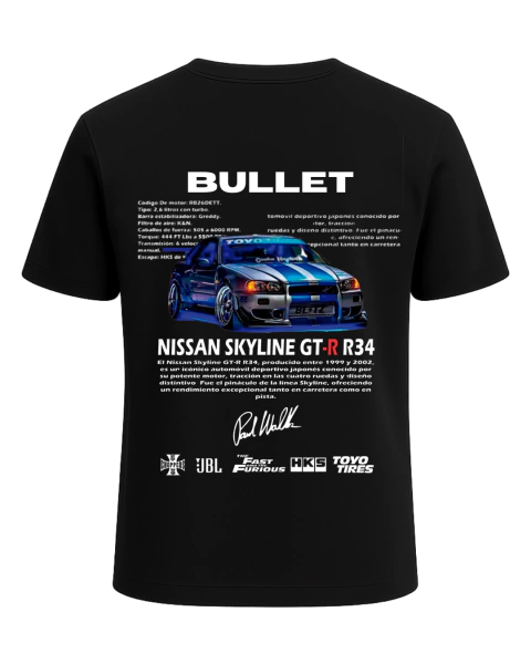 REMERA GTR34 BULLET - comprar online