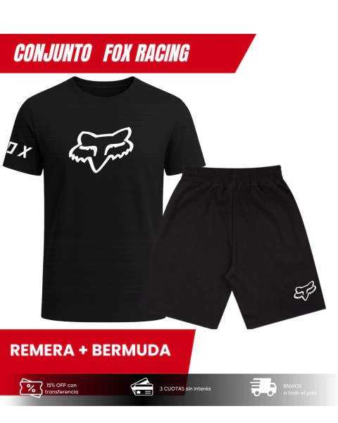 SET FOX RACING - REMERA + BERMUDA - comprar online