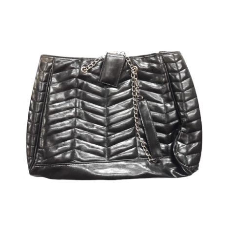 Cartera Acharolada con cadena - AZZURRO