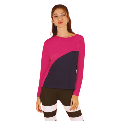 REMERA BICOLOR TALLE 2