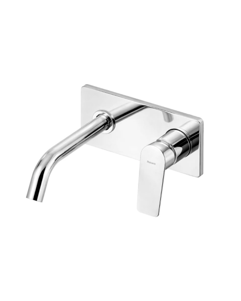 Griferia lavatorio de pared monocomando cromo Rio Peirano 63-176