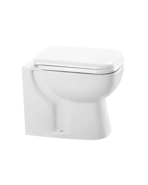 Inodoro corto de loza sanitaria con tapa cierre suave Amalfi Piazza B0101