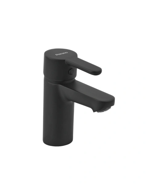 Griferia lavatorio bajo negra Adra Black Peirano 60-203N