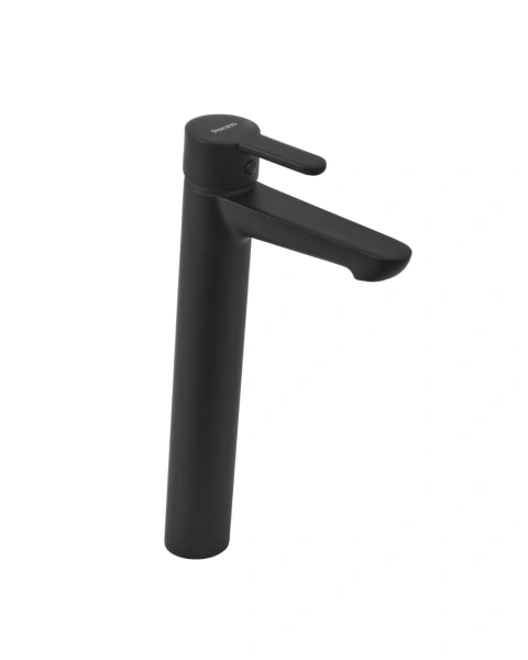 Griferia lavatorio alto negro Adra Black Peirano 61-203N