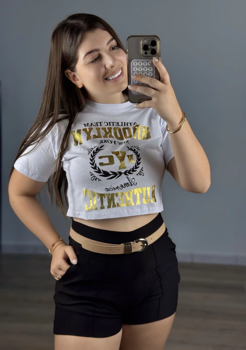 Cinto Sintético Fivela Redonda - comprar online