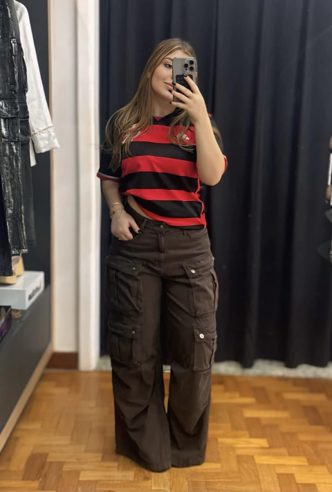 Calça Cargo Marrom - comprar online