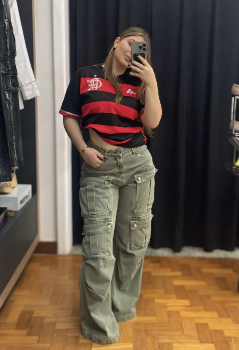 Calça Cargo Verde da Mata - comprar online