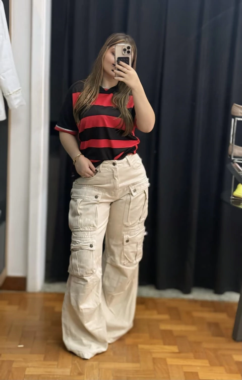 Calça Cargo Off White - comprar online