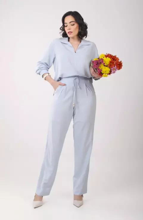 Calça Linho - Azul claro - comprar online