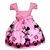 Vestido Temático Minnie Flores Rosa - Bento e Maria Moda Infantil