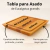 Tabla Madera Asado Rectangular Premium 24x24 cm - Globalross