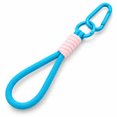 Chaveiro Mosquetão Azul e Rosa - 1 Und