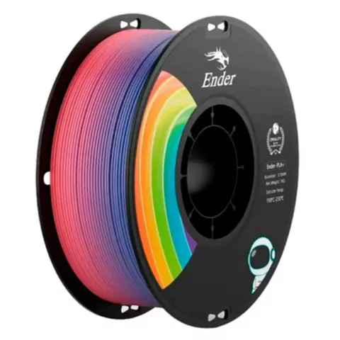 Filamento Impressora 3D Creality PLA+ Ender Series 1kg Rainbow - comprar online