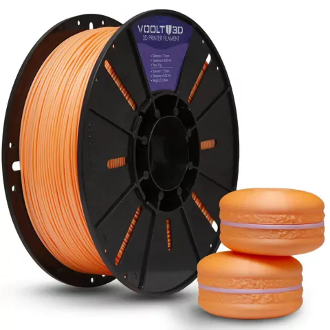 Filamento Voolt3d Pla Velvet 1kg 1,75mm Cor Laranja Macaron - comprar online