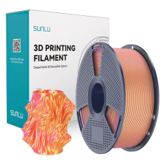 PLA+ Silk Duo Color Rosa e Dourado 1kg Sunlu