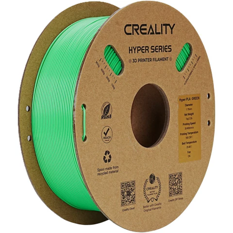 Filamento Impressora 3d Creality Hyper Pla 1kg 1,75mm Verde - comprar online