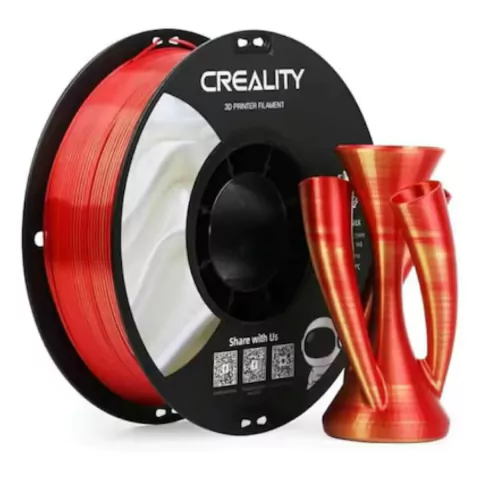 Filamento 3d Creality Pla Cr-silk 1kg 1,75 Dourado Vermelho - comprar online