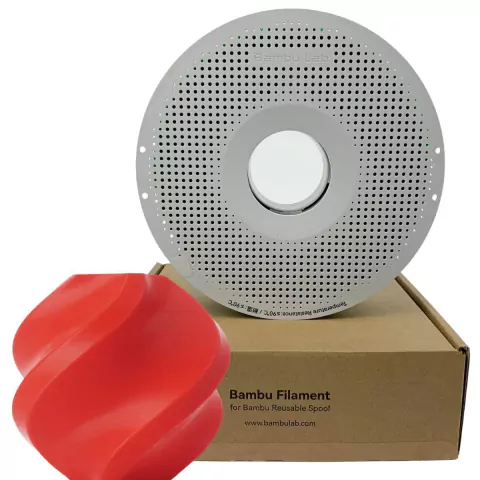 Filamento 3d Bambu Lab PLA C/ Carretel Reutilizável Vermelho - comprar online