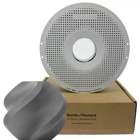 Filamento 3d Bambu Lab PLA C/ Carretel Reutilizável Prata - comprar online