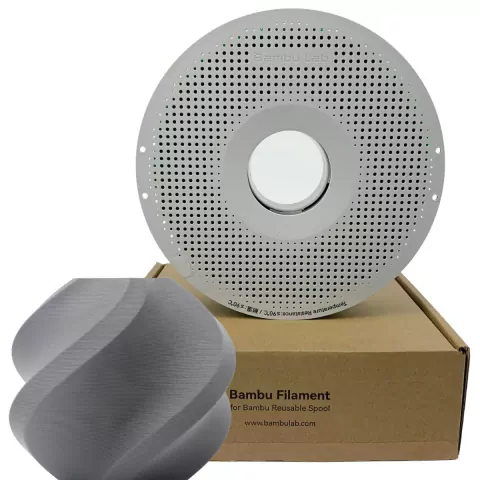 Filamento Bambu Lab Pla Matte Fosco Carretel 1kg Cinza - comprar online