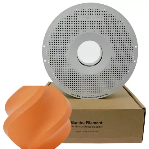 Filamento 3d Bambu Lab Pla Matte Fosco 1,75 1kg Laranja Claro - comprar online