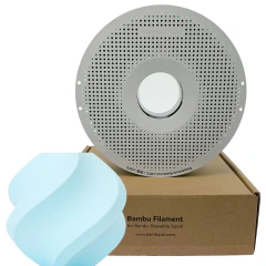 Filamento Bambu Lab PLA Pure Baby Blue (Azul Bebê) 17600 1 kg 1,75 mm — Com carretel