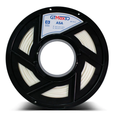 Filamento Impressora 3d Asa Gtmax3d 1kg 1.75mm Cor Branco - comprar online