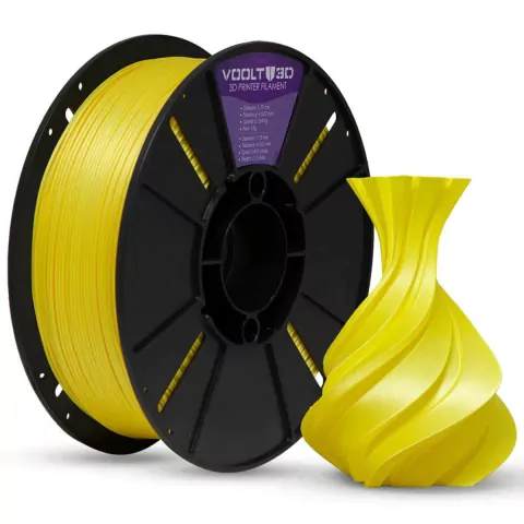 Filamento Voolt3d Pla Premium V-silk 1kg 1,75mm Cor Amarelo - comprar online