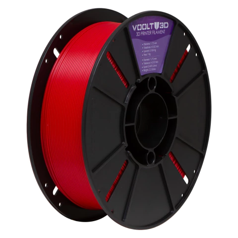 Filamento Voolt3d ABS Premium 1kg 1,75mm Cor Vermelho