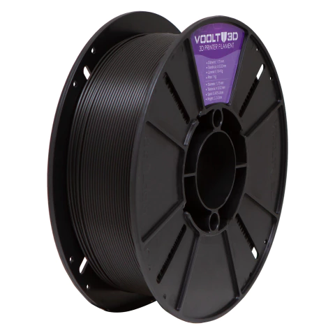 Filamento impressora 3d Voolt3d ABS Premium 1kg 1,75mm Preto