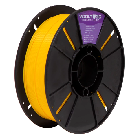 Filamento Voolt3d ABS Premium 1kg 1,75mm Cor Amarelo