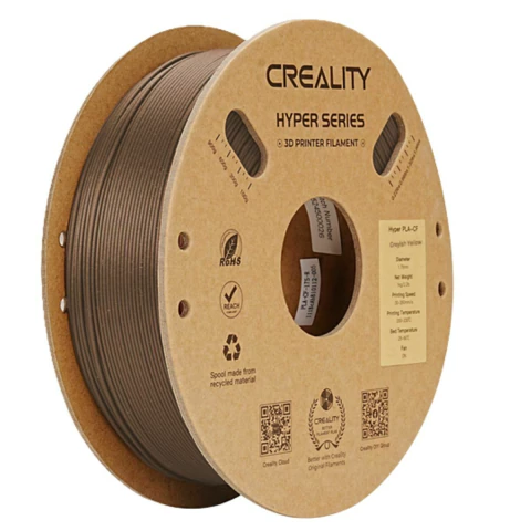 Filamento 3d Creality Hyper PLA-CF 1kg 1.75mm Cor Amarelo Acinzentado