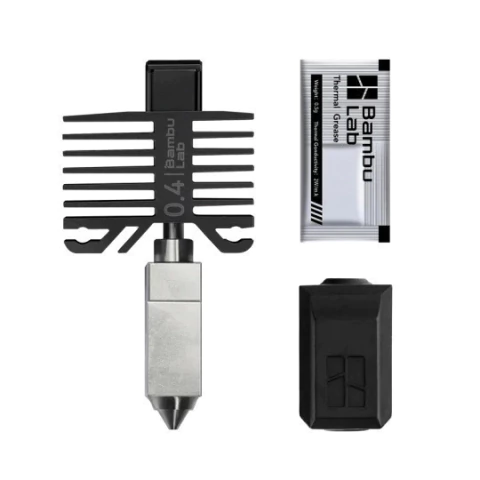 Hotend Bico De Aço Endurecido 0.4mm Bambu Lab P/ P1p P1s X1c - comprar online