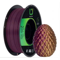 PLA Silk Roxo e Dourado 1kg Multfila Duo Color