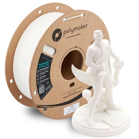 Filamento Polymaker HT-PLA-GF White (Branco) 1kg