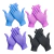 Guantes de Nitrilo x 100 unidades – Varios Talles y Colores – Euromix