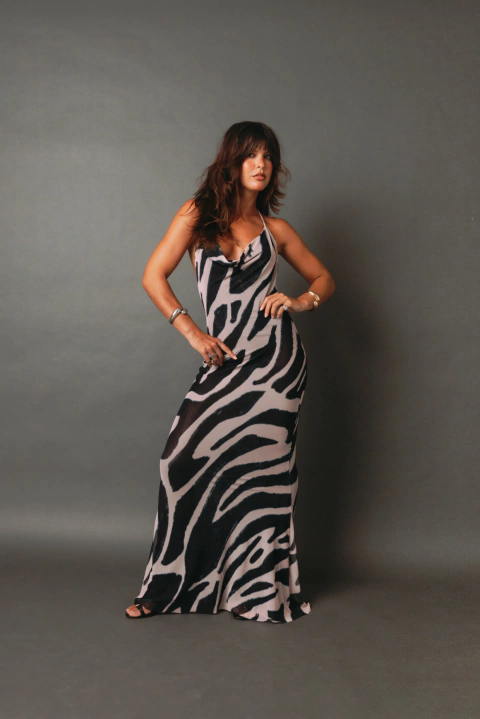 SLIP DRESS ZEBRA - comprar online