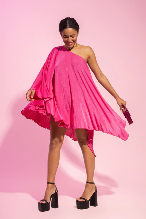 VESTIDO LUREX PINK LOVE - comprar online