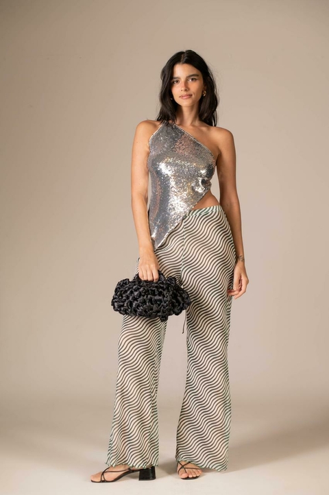 top sparkle silver - comprar online