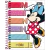 Caderno Espiral 1/8 Minnie Tilibra Capa Dura 80 Folhas