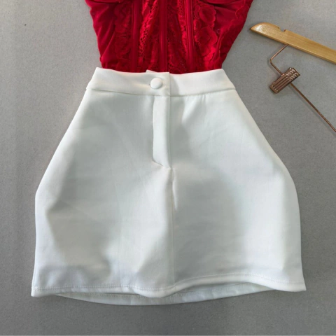 Short Saia Botão Encapado - comprar online