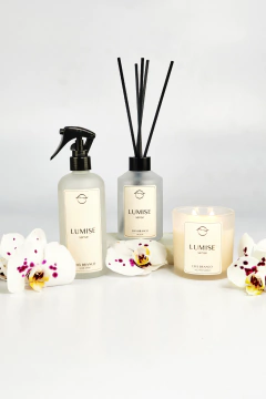 Kit Chá Branco - Vela, Home Spray e Difusor